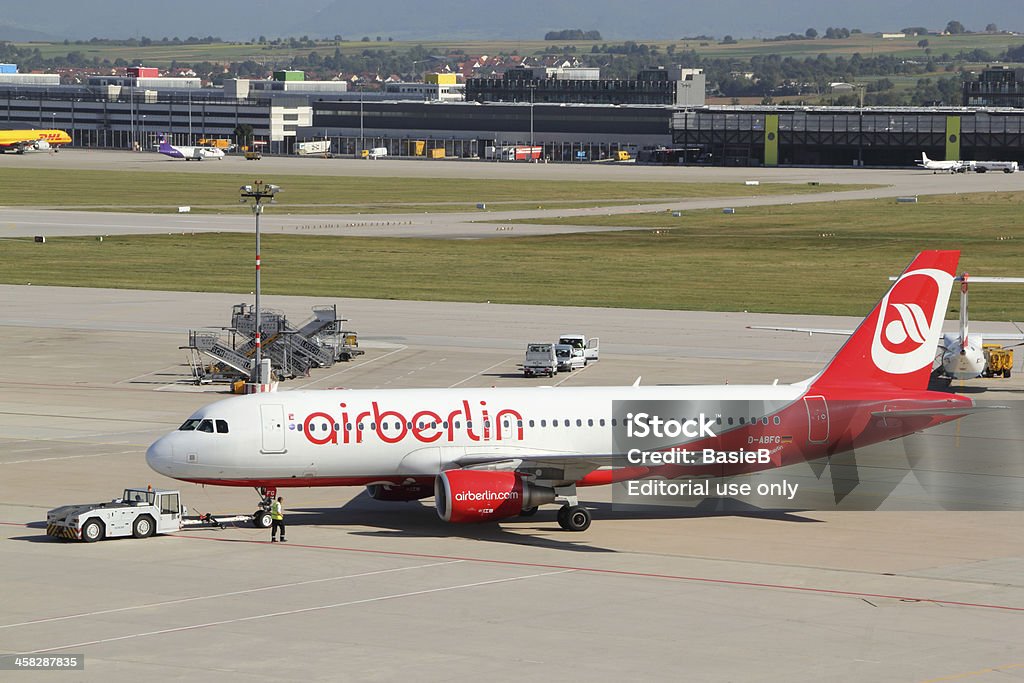 Flughafen Stuttgart - Lizenzfrei Air Berlin Stock-Foto