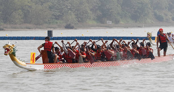 2013 Foshan International Dragon Boat Races stock photo