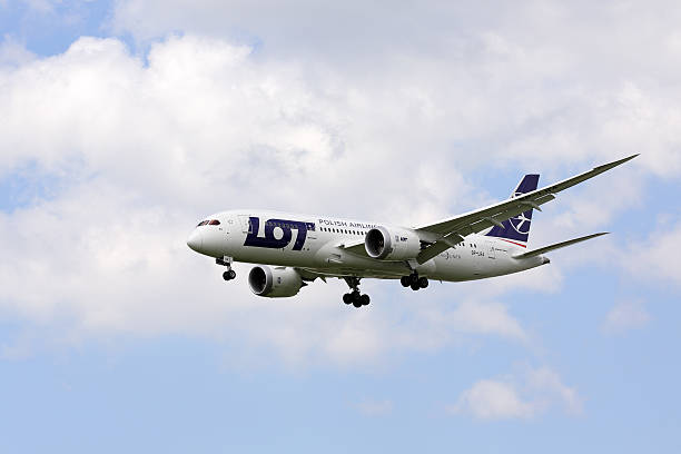 보잉 787 dreamliner-lot polish airlines - boeing 787 air vehicle travel business travel 뉴스 사진 이미지
