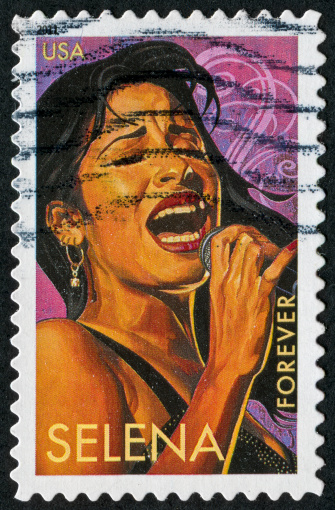 Richmond, Virginia, USA - May 17th, 2012:  Cancelled Stamp From The United States Featuring The American Singer, Selena Quintanilla-Perez Known Simply As \