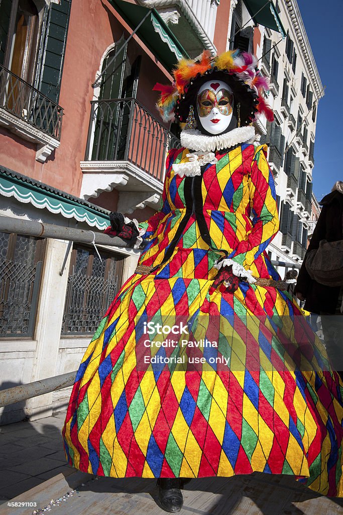 Wielokolorowy maski karnawałowe 2013, San Marco w Wenecji we Włoszech - Zbiór zdjęć royalty-free (2013)