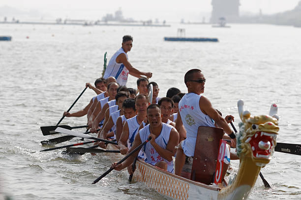 2013 Foshan International Dragon Boat Races stock photo