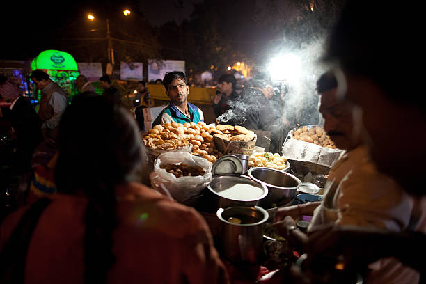 Night market, Neu-Delhi, Indien – Foto