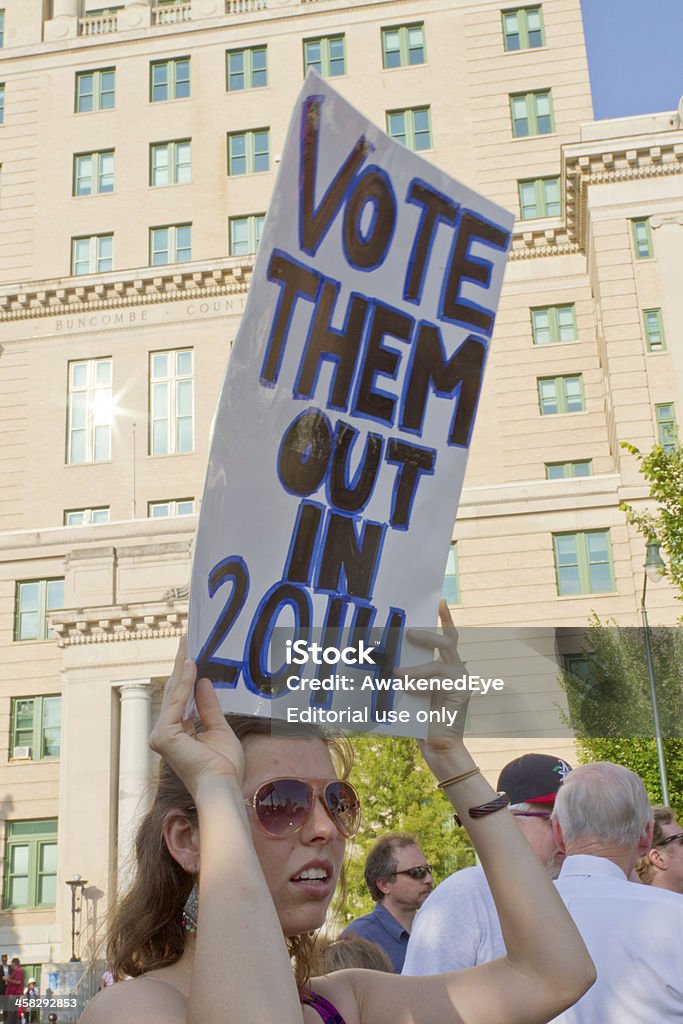 Morale lundi Vote leur panneau en 2014 - Photo de Adulte libre de droits