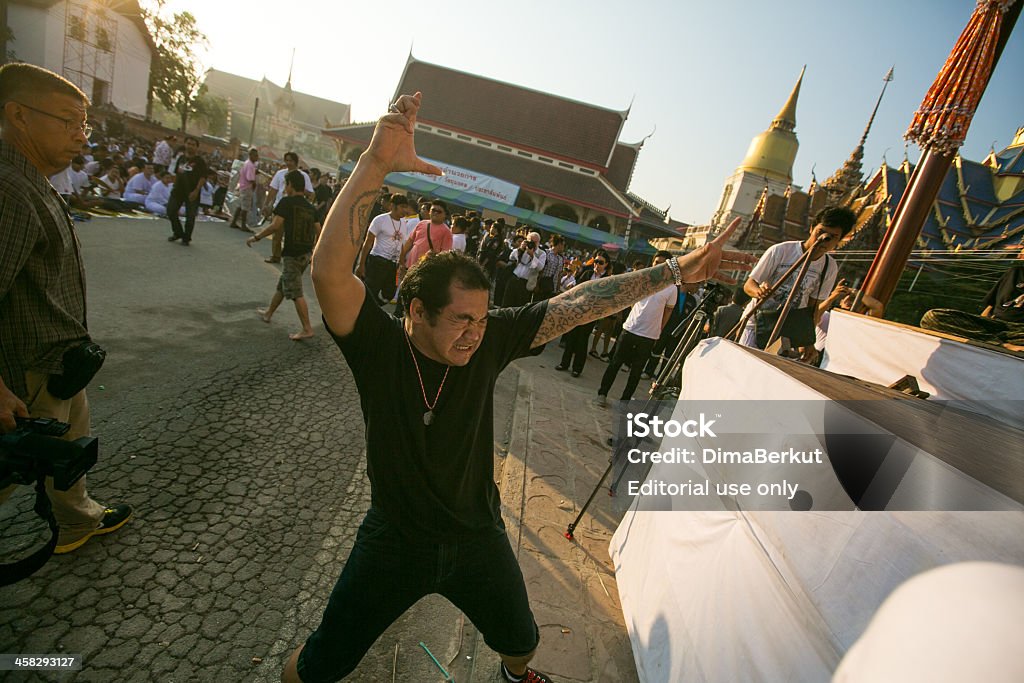 Khong Khuen-esprit possession de Bang Monastère Wat Pra - Photo de 2013 libre de droits