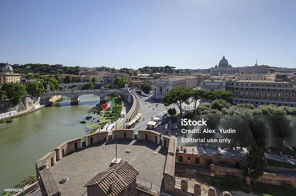 Paesaggio urbano di Roma - Foto stock royalty-free di Ambientazione esterna