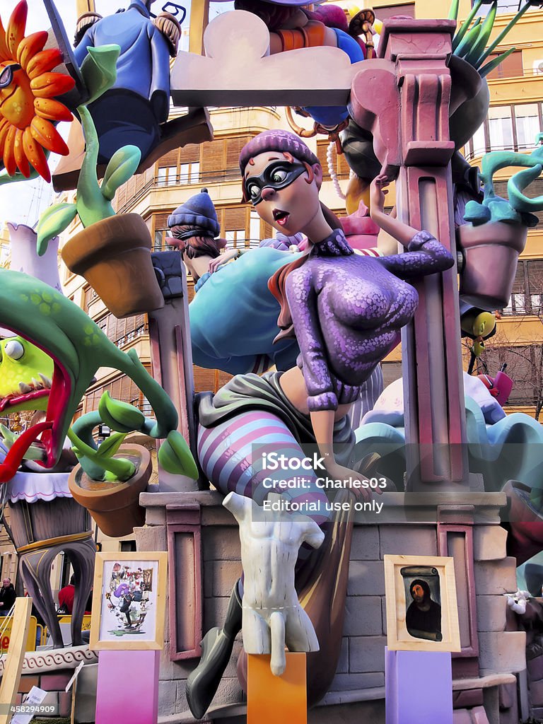 Las Fallas, Valencia, Spanien - Lizenzfrei 2013 Stock-Foto