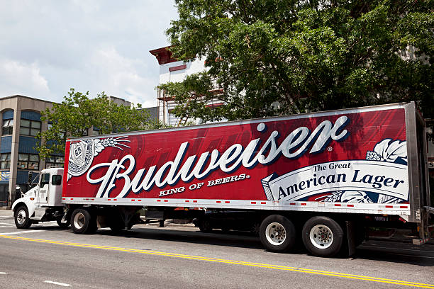 Budweiser Delivery Truck Stock Photo - Download Image Now