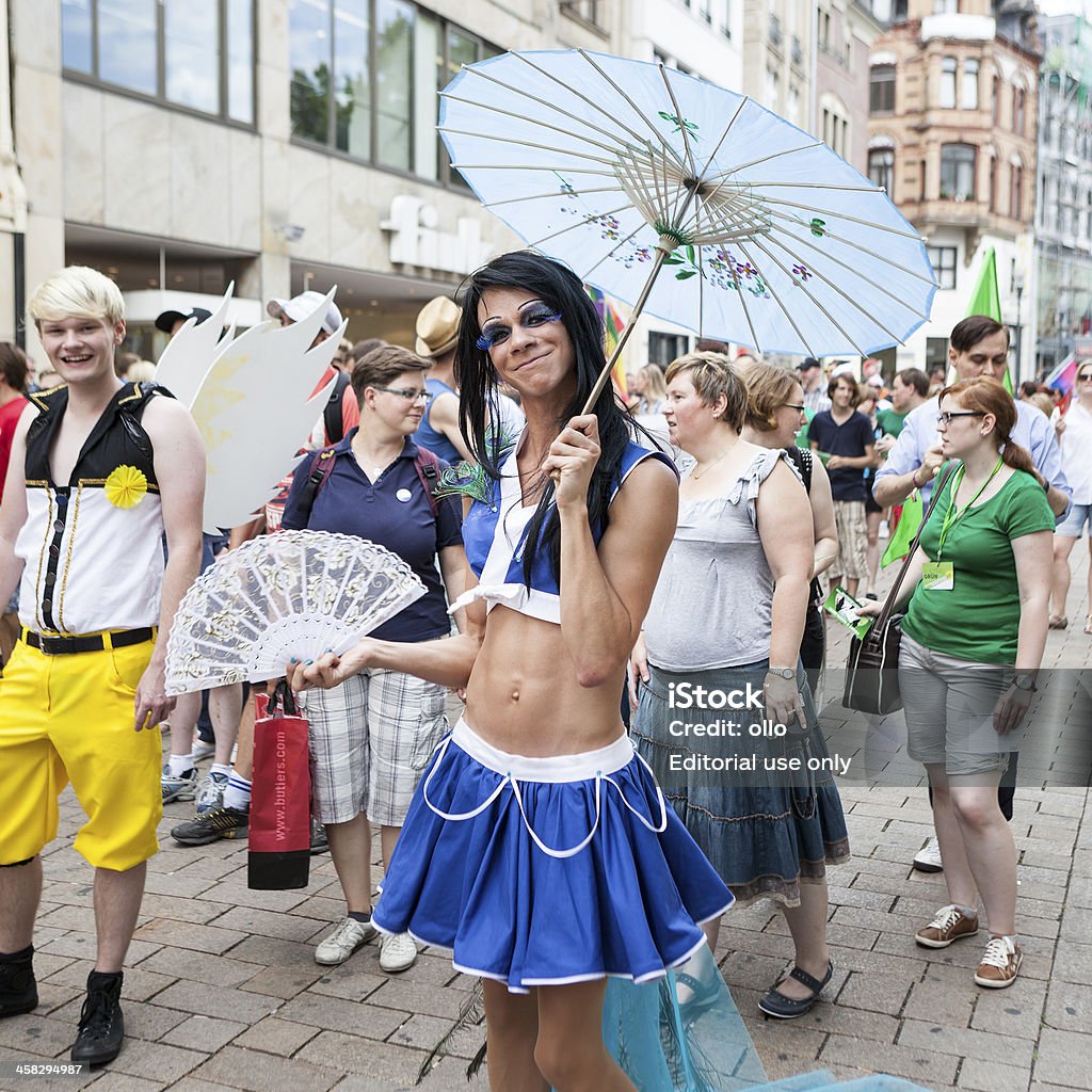 Gay Pride/Christopher Street Day Wiesbaden 2013 - Lizenzfrei Blau Stock-Foto