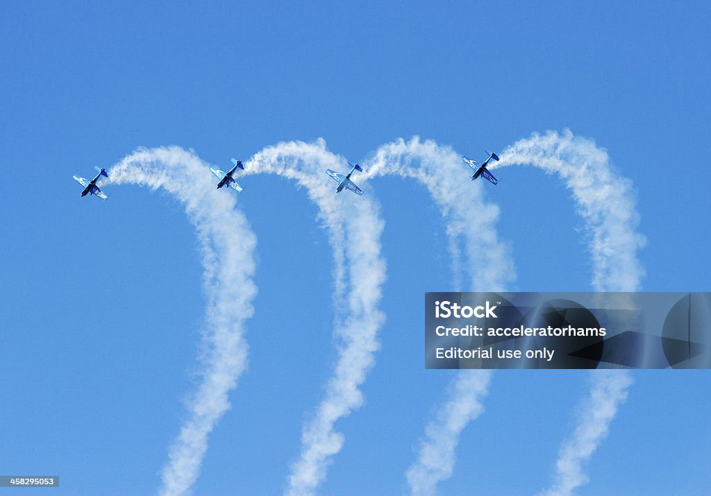 Blades einen Aerobic-Display team airshow - Lizenzfrei Aufführung Stock-Foto