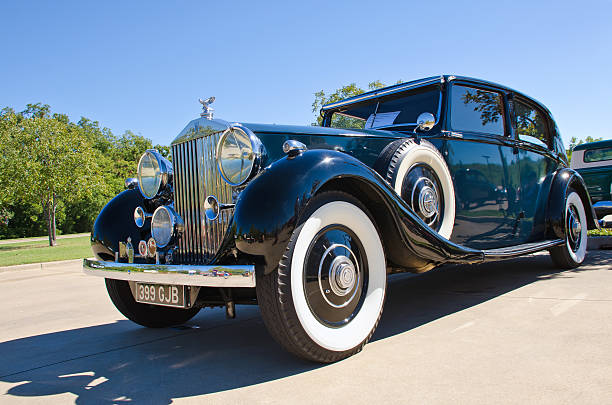 Rolls Royce 1937 Phantom 3 Westlake, Texas, USA - October 19, 2013: A 1937 Rolls Royce Phantom 3 is on display at the 3rd Annual Westlake Classic Car Show. rolls royce stock pictures, royalty-free photos & images