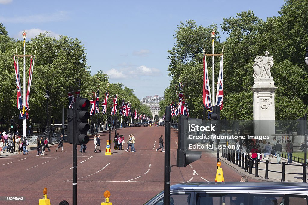 El centro comercial The Mall en Londres, Inglaterra - Foto de stock de Aire libre libre de derechos