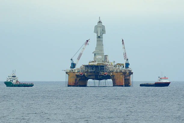 le forage pétrolier offshore henry goodrich - henry goodrich photos et images de collection