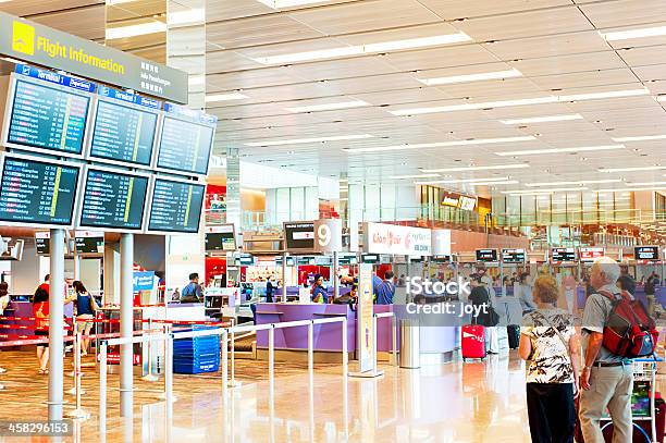 Na Lotnisku Changi - zdjęcia stockowe i więcej obrazów Architektura - Architektura, Azja, Biznes
