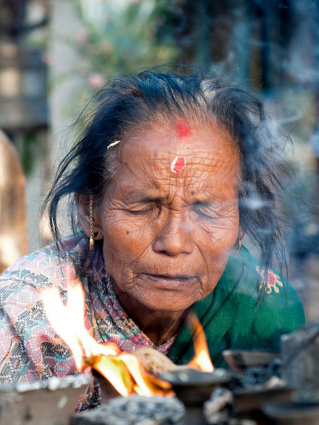 aficionado do no bhaktapur - diyo - fotografias e filmes do acervo