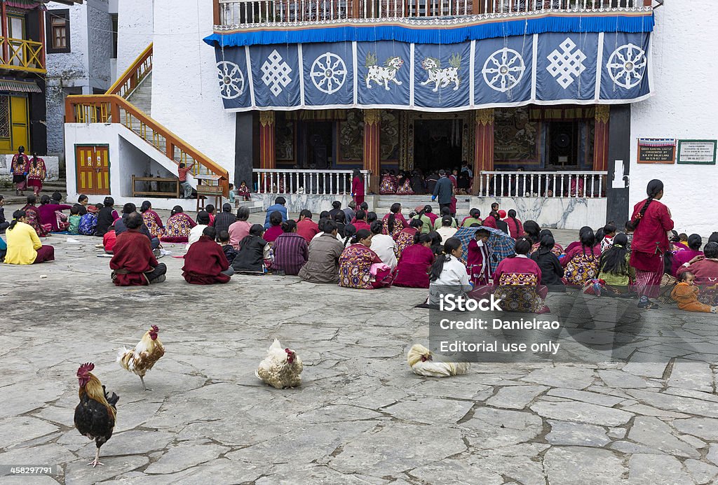 Carros, mosteiro budista, Tawang, Arunachal Pradesh, Índia. - Foto de stock de Arunachal Pradesh royalty-free
