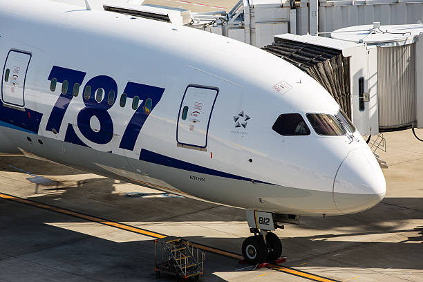 боинг 787 dreamliner-all nippon airways - boeing стоковые фото и изображения