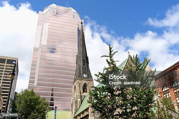 크라이스트 교회 캐서드럴 및 Kpmg 타워 몬트리얼 건물 외관에 대한 스톡 사진 및 기타 이미지 - 건물 외관, 건축물, 고딕 양식