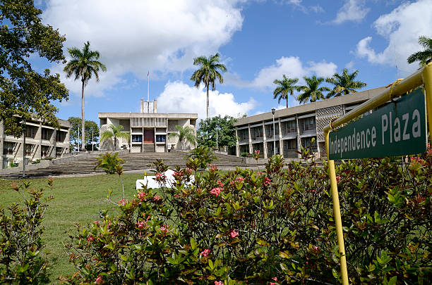 La Asamblea Nacional y edificios gubernamentales en Belmopan - foto de stock