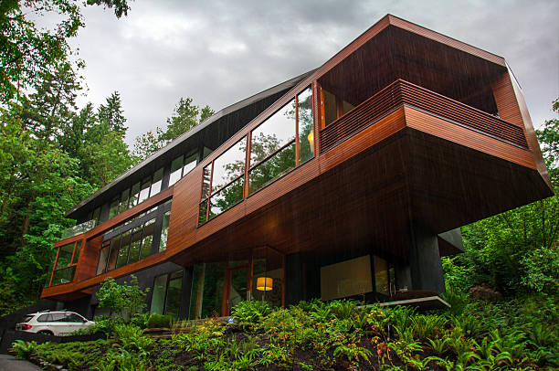 Portland, Oregon, USA - May 22, 2013: The house used as a residence for the vampire family \