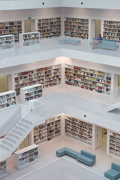 Stuttgart Ciy biblioteca - foto de stock