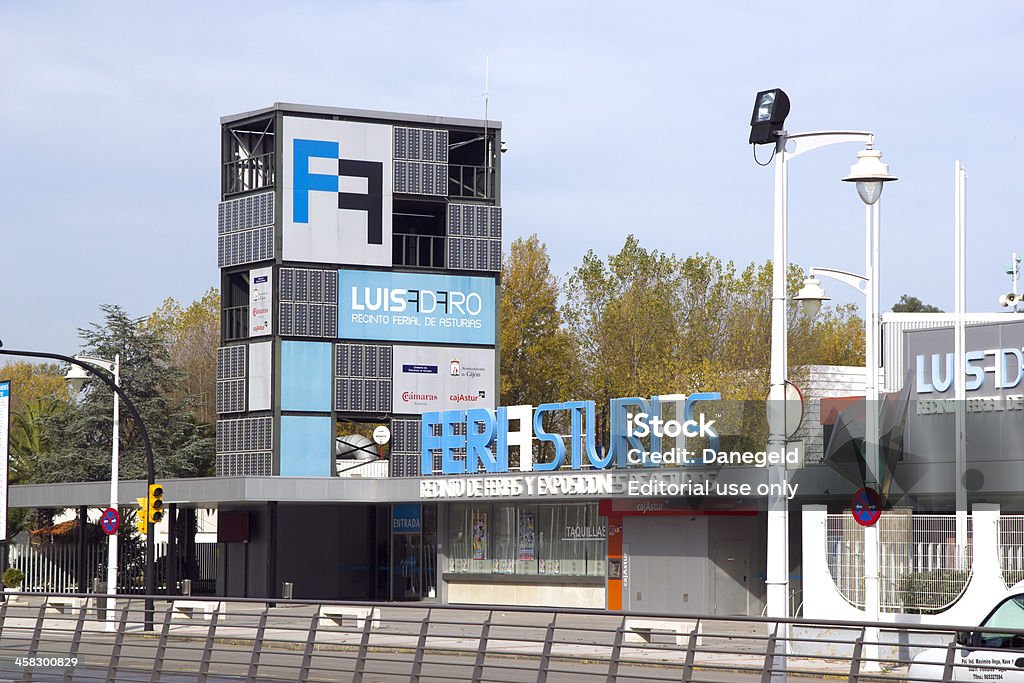 View of trade fair entrance in Gijon GijAn, Spain - november 15, 2012: View of trade fair entrance, where Feria Internacional De Muestras (FIDMA) is celebrated every year in GijAn in summer. Asturias Stock Photo