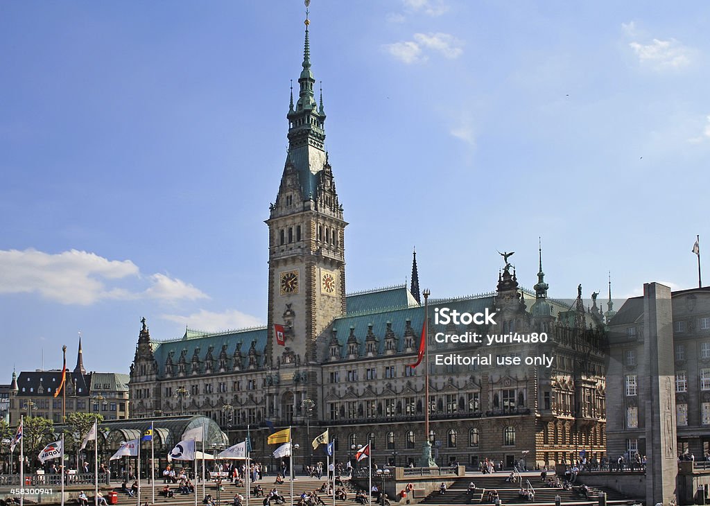 Prefeitura de Hamburgo - Foto de stock de Alemanha royalty-free