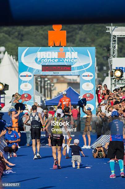 Ironman Da Edição De 2013 De Nice França - Fotografias de stock e mais imagens de Ironman - Ironman, Triatlo, Correr