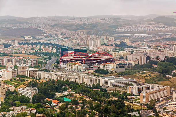 Sport Lisboa and Benfica Stadium stock photo