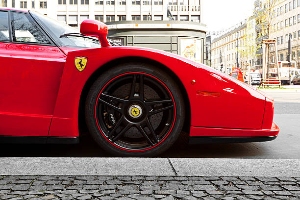 Ferrari Enzo in the streets of Berlin stock photo