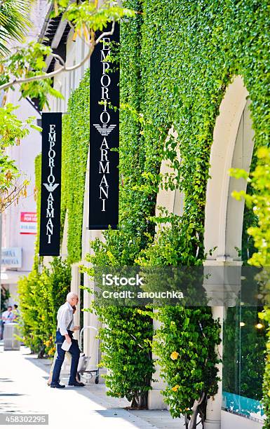 Emporio Armani Store In Beverly Hills Usa Stock Photo - Download Image Now  - Adult, Beverly Hills - California, Boutique - iStock