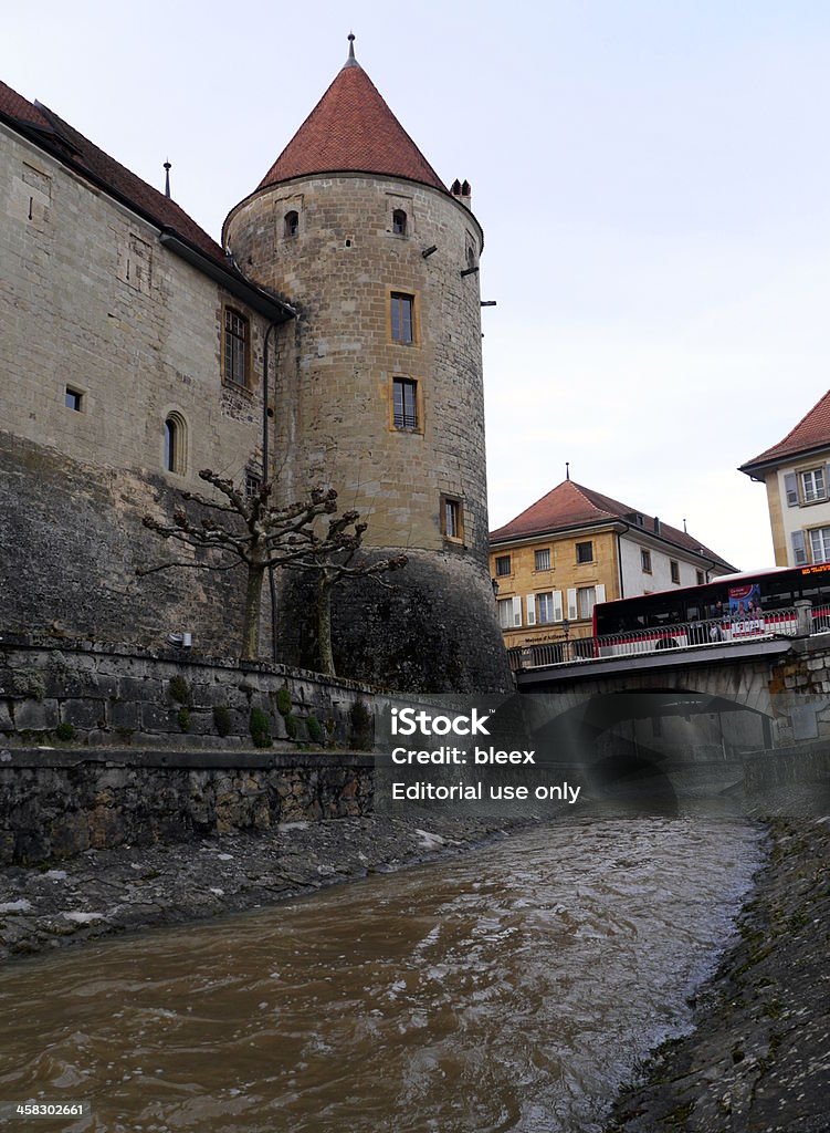 Yverdon Castle, Suíça - Royalty-free Arquitetura Foto de stock