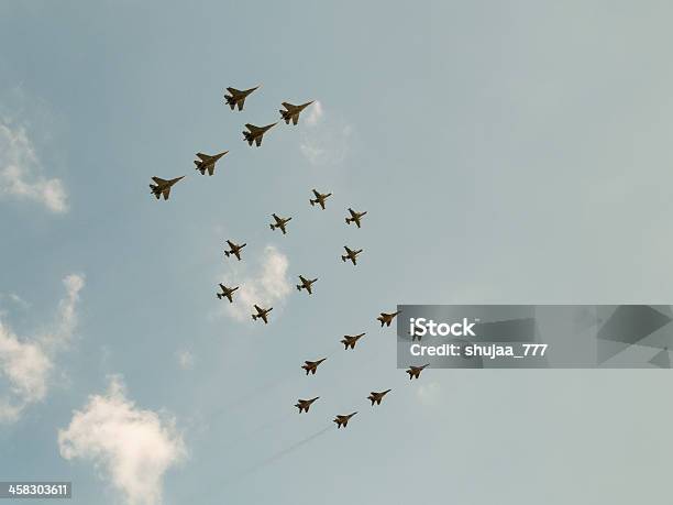 Number 100 Made By 21 Mig29smt Su27sm3 And Su25sm Aircrafts Stock Photo - Download Image Now