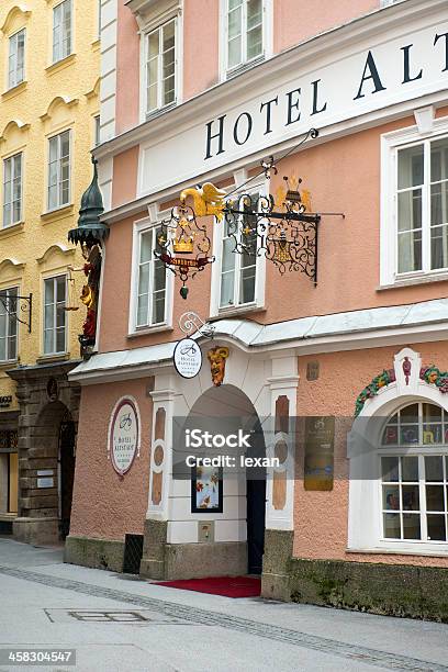 Vista Del Famoso Alstatd Hotel Foto de stock y más banco de imágenes de Austria - Austria, Hotel, Aire libre