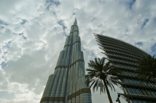 Dubai, United Arab Emirates - April 5, 2013: Burj Khalifa (Khalifa tower), known as Burj Dubai prior to its inauguration, United Arab Emirates-- is a skyscraper in Dubai, and is the tallest man-made structure in the world, at 829.8 m (2,722 ft)