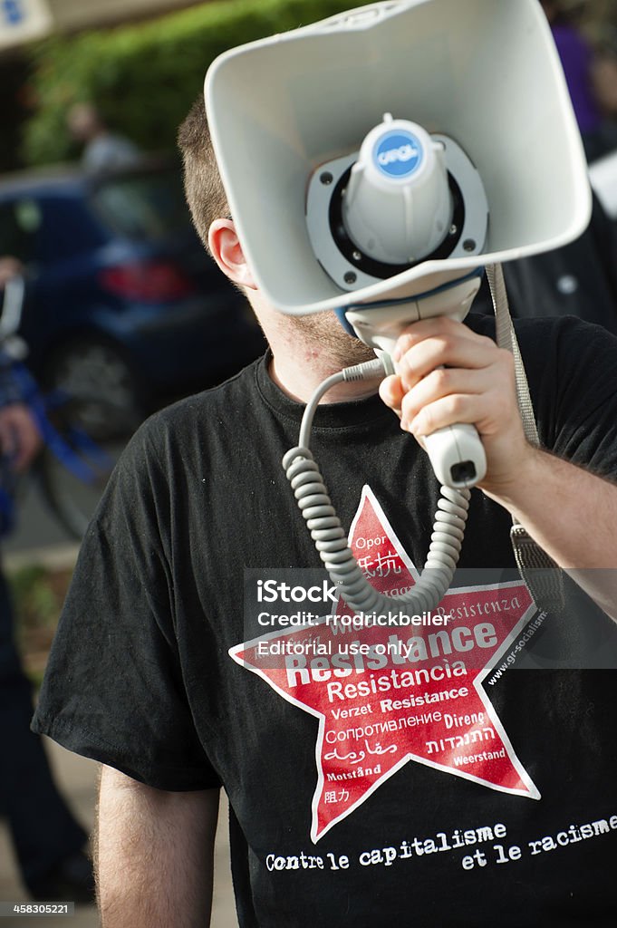 Resistência protester Ativista - Foto de stock de Israel royalty-free