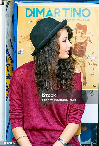 Girl Wit Hat Stock Photo - Download Image Now - Adult, Adults Only, Color Image