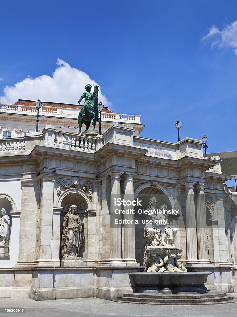 Albertina in Wien. - Lizenzfrei Alt Stock-Foto