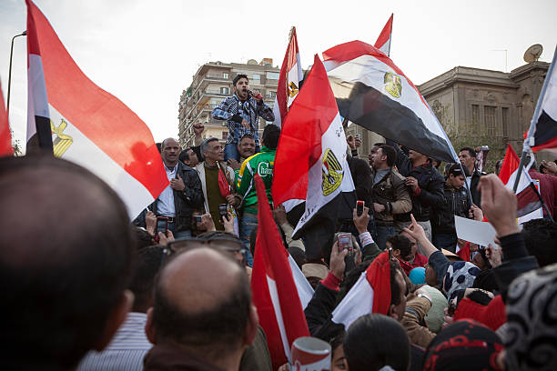 wojsko pro demonstracja w kairze - arab spring obrazy zdjęcia i obrazy z banku zdjęć