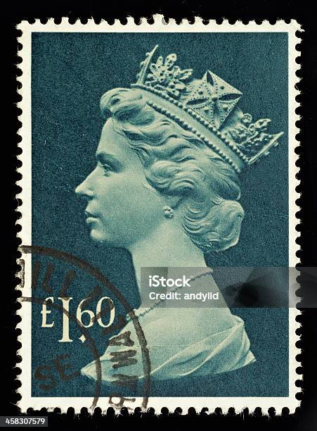 Inghilterra Francobollo Postale - Fotografie stock e altre immagini di Elisabetta II d'Inghilterra - Elisabetta II d'Inghilterra, Cultura britannica, Francobollo postale