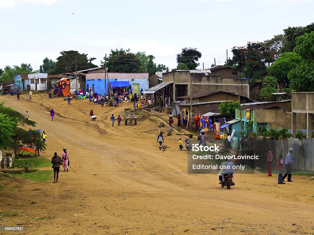 Jinka street - Lizenzfrei Afrika Stock-Foto