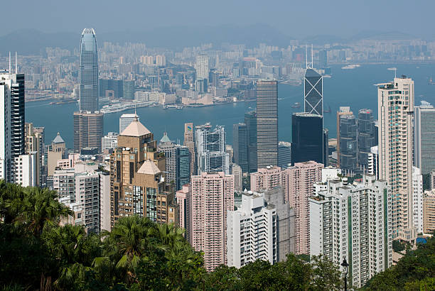 isola di hong kong - admiralty bay foto e immagini stock