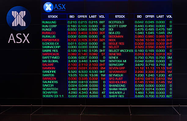 ASX Australia Stock Exchange stock photo
