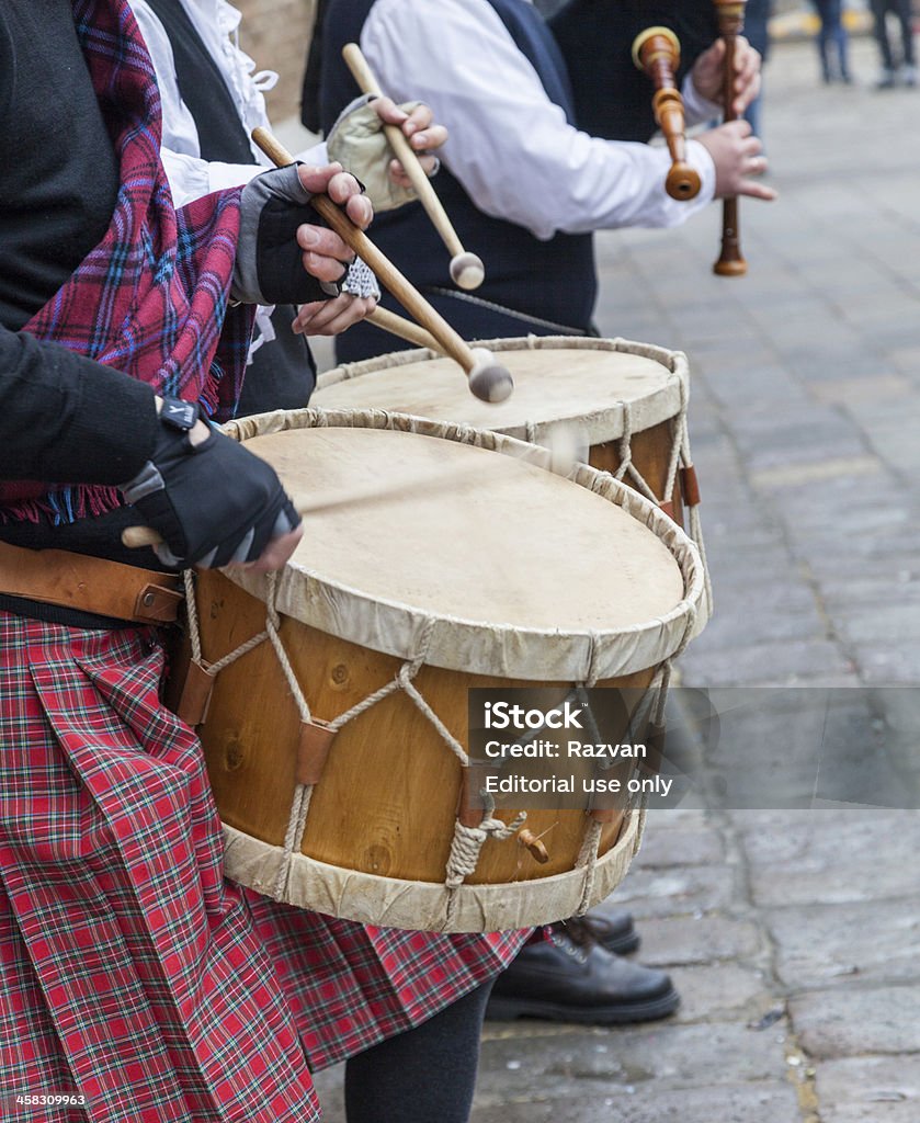 Scottish muzyczny brzeszczotów szczegóły - Zbiór zdjęć royalty-free (Perkusista)