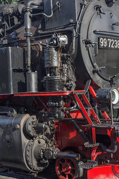 parte della locomotiva - soot steam train tourist train train foto e immagini stock