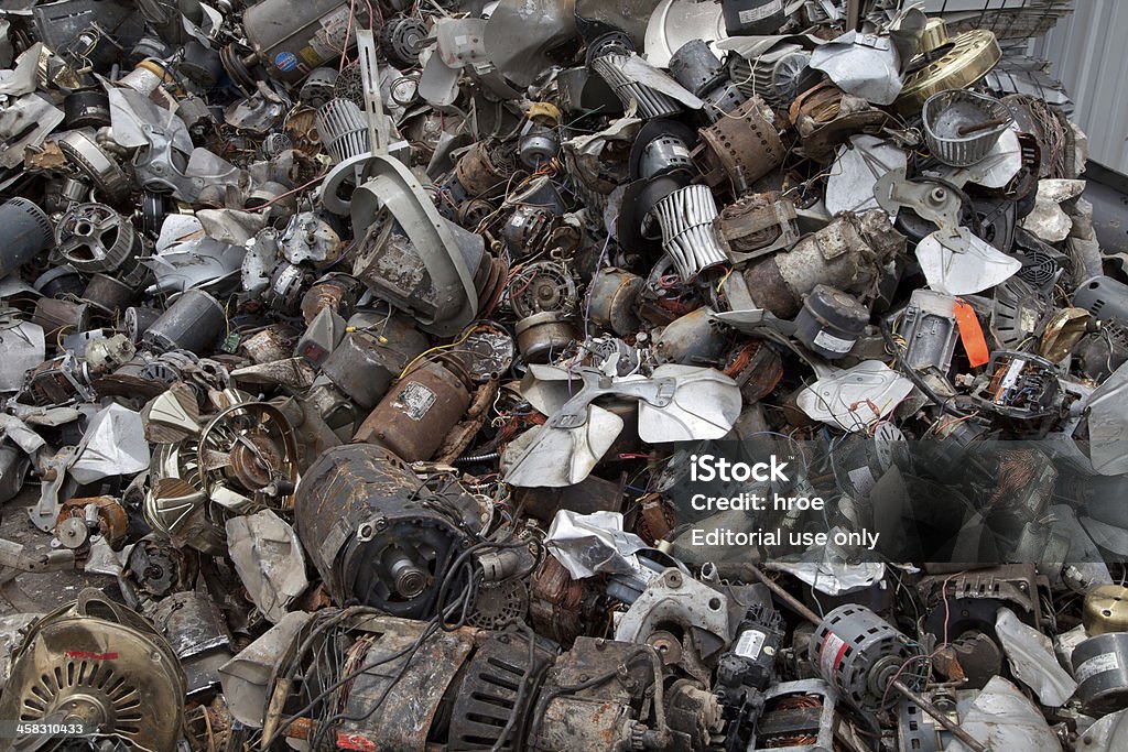 Electric Motoren recycling - Lizenzfrei Abgerissen Stock-Foto