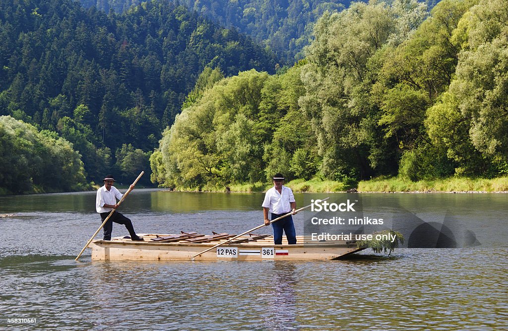 Rafting sur la rivière Dunajec - Photo de Raft libre de droits