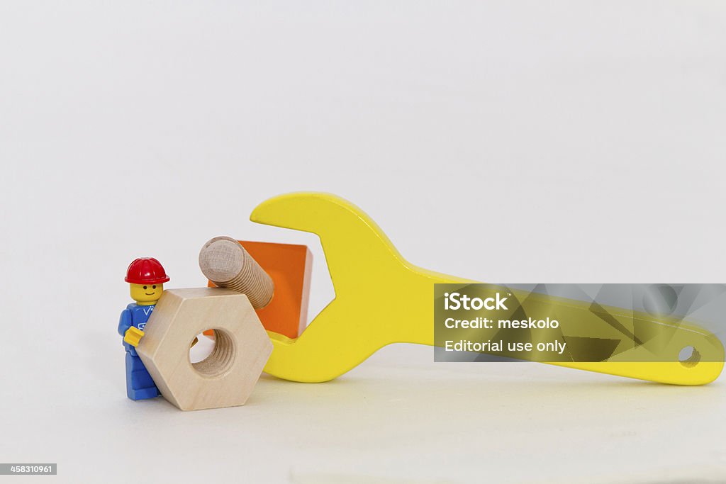 Meccanico al lavoro - Foto stock royalty-free di Lego