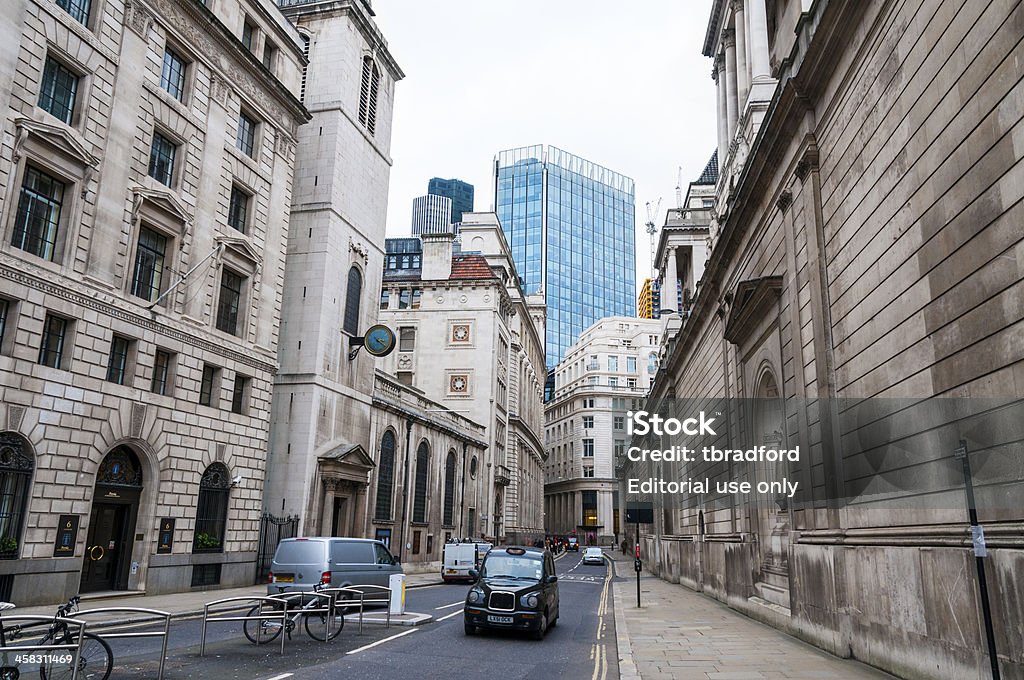 도시 풍경과 금융 지구 런던, 영국 - 로열티 프리 거리 스톡 사진