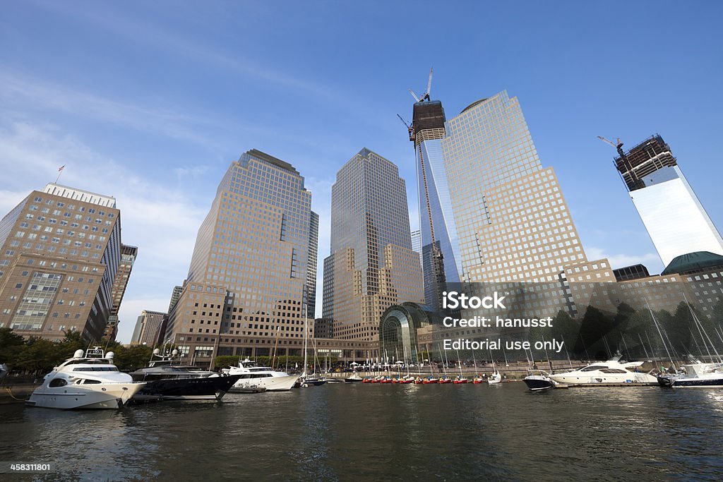New York City, das World Trade Center/Freedom Tower - Lizenzfrei Außenaufnahme von Gebäuden Stock-Foto